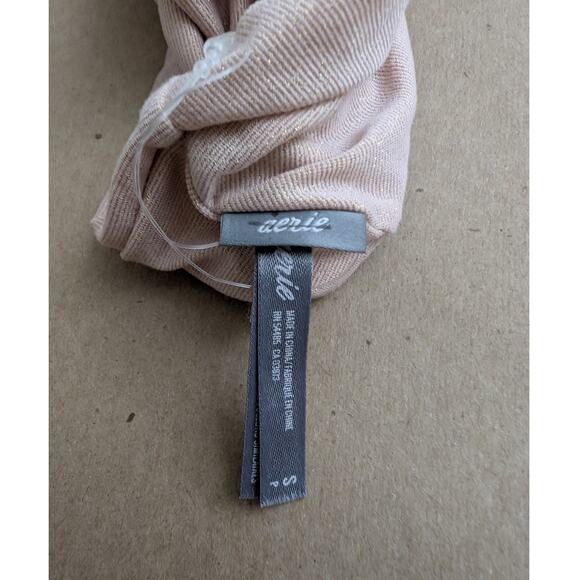 aerie pink shimmer bra top small - Picture 7 of 10